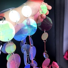 1meter Large Sequin Chain Shiny Decorative Strip Birthday Festival Party Pendant