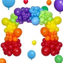 Rainbow Balloon Arch Kit 111Pcs 18 12 5 Inch Latex Colorful Party Balloons Ga…