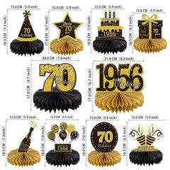 10PCS 70th Decorations Centerpieces for Table Decorations, 2026 Vintage 1956 …