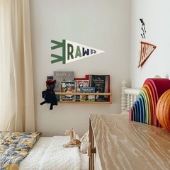 Dinosaur Playroom Decor Wall Art Felt Pennant Banner, Nursery Room Boys Bedro…