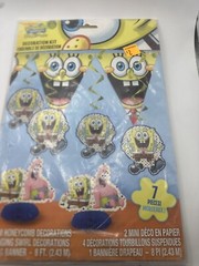 SpongeBob SquarePants 7 pc. Table Decorating Kit Birthday Party Set New