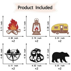 Camping Party Centerpiece Sticks Camp Theme Birthday Table Topper 12 PCS