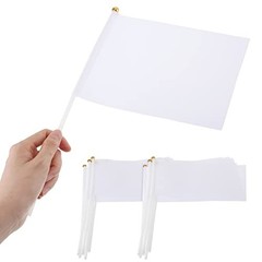 Small White DIY Sublimation Flags – 100 Pieces – Small Sublimation Flags