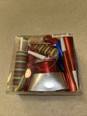 Party Kit For any occasion Hats Umbrellas Noise Maker multi Colored and more