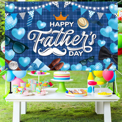 Happy Fathers Day Banner Decorations 70.9X45.3In Extra Large Size Father’S Day