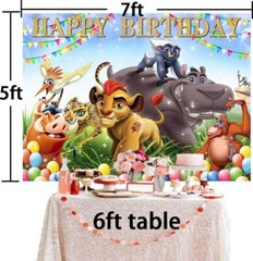 Lion Guard Party Supplies Backdrop Banner Poster Vinyl 7x5ft