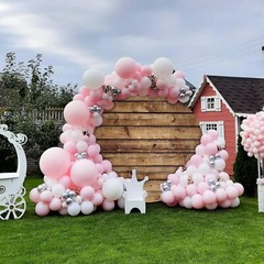 Round Tinkerbell Flower Fairy Tinker Backdrop Party Photo Birthday Background