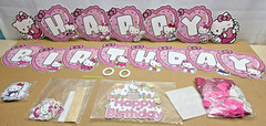 Hello Kitty Birthday Party Decorations Banner Balloons Stickers Cake Toppers