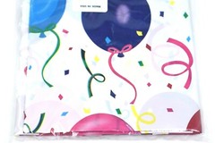 Happy Birthday Party Plastic Table Cover by Gam Associates Nos Made in USA