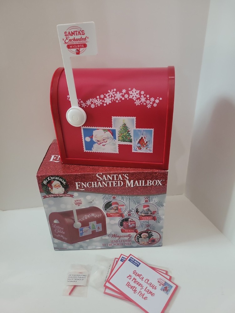 Mr Christmas Santa’s Enchanted Mailbox Christmas Decor Letters To Santa Display
