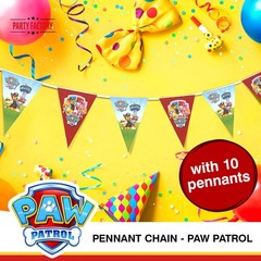 Paw Patrol pennant banner multicolored party garland 16 ft