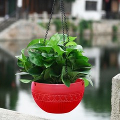 Flower Pots Balcony Wall Decoration Hanging Flowerpot Outdoor With Drainage Hole