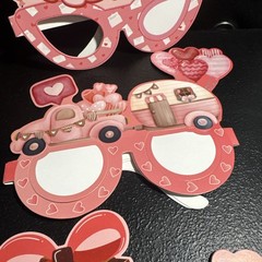 Valentines Party 36 Paper Glasses Valentine 6 Designs, 3 Packs Of 12
