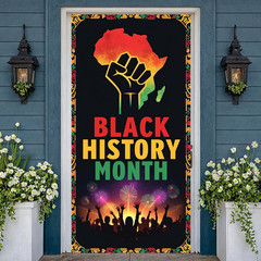 Black History Month Door Cover Banner Decorations African American Festival