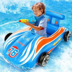 Inflatable Race Car Pool Float Water Gun Kids 48 Years Old Outdoor Summer