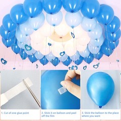 Balloon Arch Kit, 4 Rolls Balloon Tape and 4 Rolls Glue Points Dots for Decor…