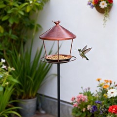 Rustic Iron Bird Bath for Outdoor Wildlife Support and Decorative Appeal