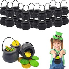 Black Candy Cauldron Kettles, Party Decoration Supplies, St. Patrick’s 3″ Inc…
