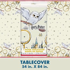 Harry Potter Party Decorations Set for 16 | Table Cover, Banner, Plates, Cups &
