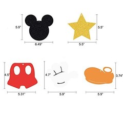 30 pcs Mickey Mouse Swirl Decorations, Party Decor