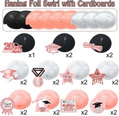 Graduation Decorations 2025, Congrats Grad Banner 8Pcs Class of 2025 Party