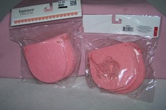(2) Horizon Group Sturdy Pink Banners with String 120 Inches Each NEW in Pack