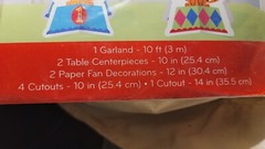 Fisher Price 1st Birthday Circus Table Decorating Kit 10 Pieces-VTG 2012- New