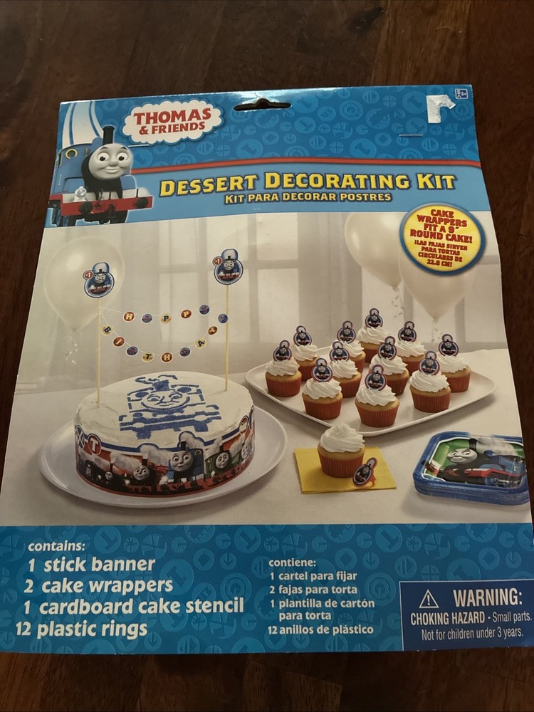 Thomas All Aboard Tank Engine Train Kids Birthday Party Dessert Decorating Kit