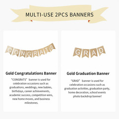 Graduation Decorations 2026, Congrats Grad Banner for Congratulations Graduate G