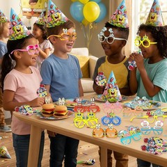 SpongeBob Paper Glasses SpongeBob Party Decoration Blowouts Hat Photo Booth Prop