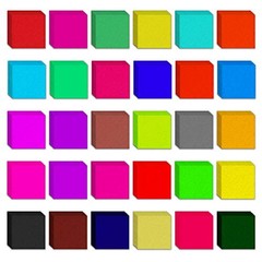 6000 PCS Multicolor Tissue Paper Squares, 2 Inch Colored 6000PCS-30Colors