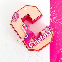 Custom 3D letters Disco animals party Birthday , Disco Balls Decor, Animals Sign