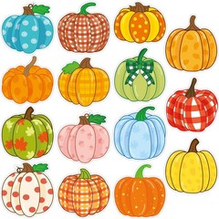 60pcs Pumpkin Cutouts for Bulletin Board Fall Classroom Decoration Autumn Hal…