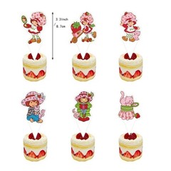 Strawberry Shortcake Themed Birthday Party Decoration Banner Balloon Cake Topper