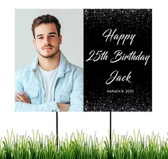 Birthday Yard Sign Custom Photo Personalized Lawn Sign Party Outdoor Decor
