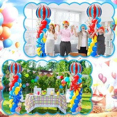 2 Sets Carnival Balloon Column Stand Kit Circus Theme Birthday Party Supplies…