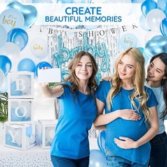 Baby Shower Decorations for Boy – Jumbo Blue Party Decor Set All-in-One Bundle