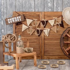 24pc Western Rope Party Decor Hemp Jute Twine for Cowboy Horse Rodeo Centerpiece
