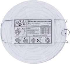 20 Pack White Paper Lanterns Round 4-12 Inch Reusable Wedding Party Decor