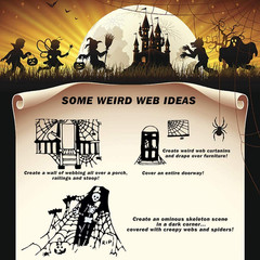 1400 Sqft Halloween Spider Webs Decorations with 150 Extra Fake Spiders, Supe…