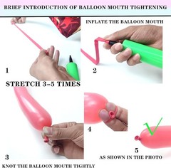 260 Balloons with Pump, Long Latex Twisting Balloons animal kit, Birthday Gi…