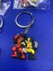 🔥12x Deadpool & Wolverine Party Keychains Kid Birthday Party Goods Superhero