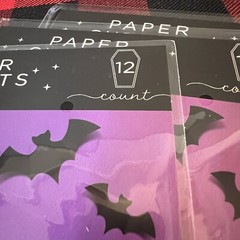 Paper Bats Halloween Wall Decorations – 12ct – 4 Different Sizes Included 3D