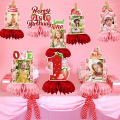Strawberry Birthday Decorations, Strawberry Sweet One Party Decorations Honey…
