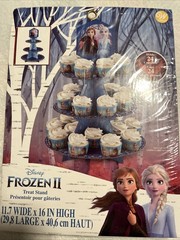 Disney Frozen II Elsa & Anna Cupcake Stand New And Sealed by Wilton