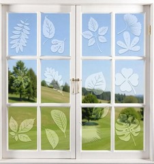 Window Clings for Birds, 26 Pcs Decals to Prevent Bird Strikes Clear