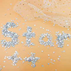 60 Grams Glitter Silver Star Sequins and Spangles, Metallic Glitter Foil Confet