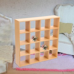 Miniature Wooden Storage Rack Mini House Furniture Mini House Accessory
