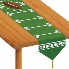 Printed Game Day Football Paper Table Runner Football Birthday Party Decorations