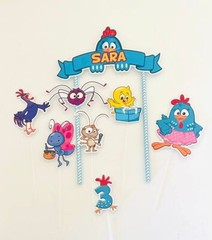 Personalized Galinha Pintadinha Cake Topper